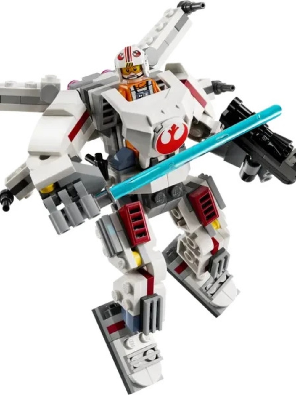Previously built LEGO STAR WARS "Luke Skywalker X-Wing Mech" 75390